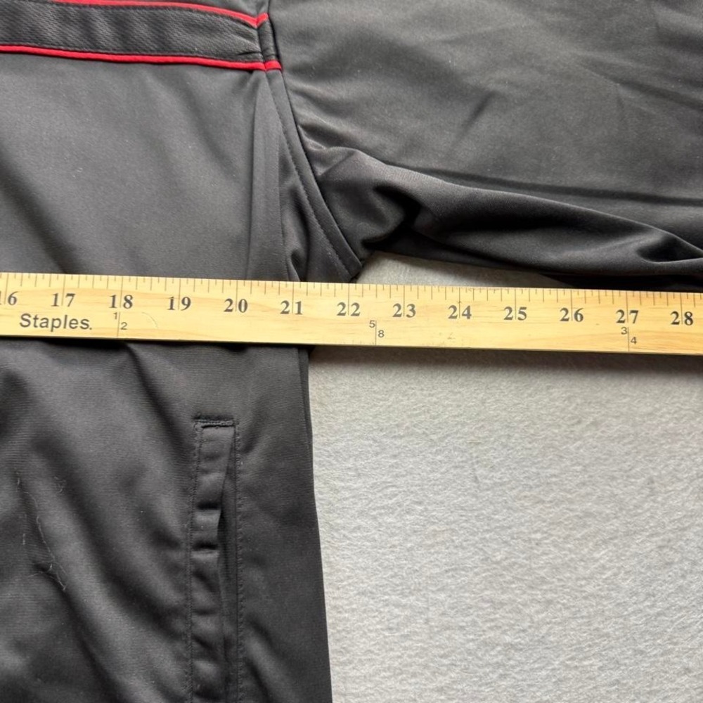 Starter Black Red Full Zip Track Jacket Men's Large - Picture 4 of 6